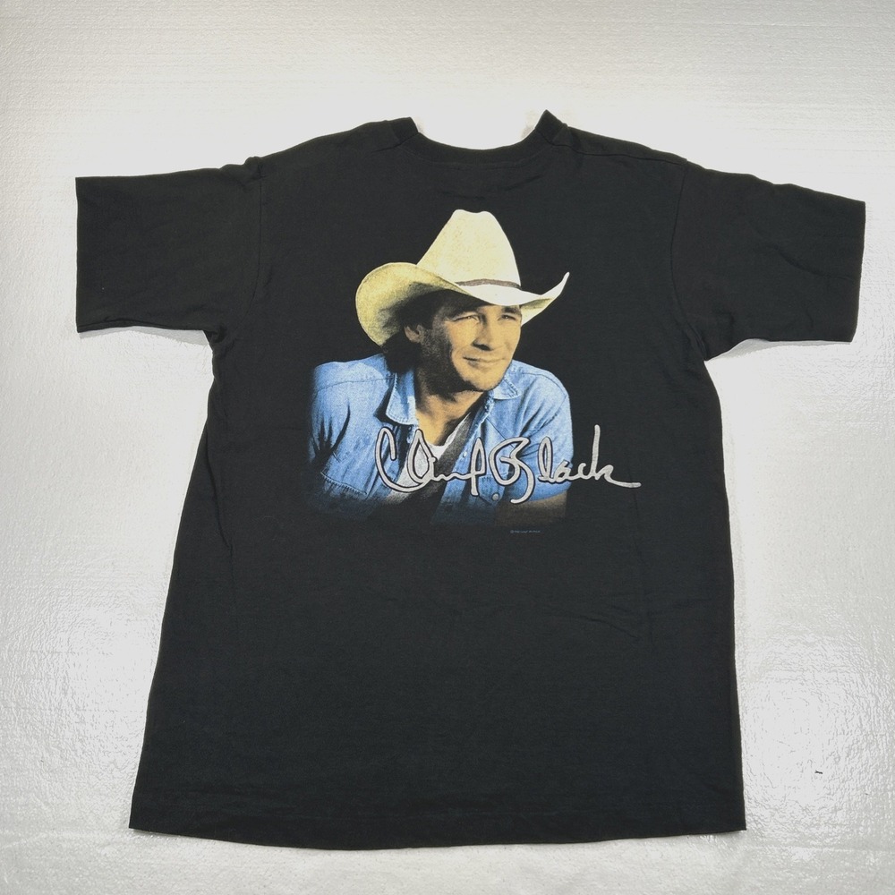 Vintage Clint Black Shirt Men's Large 1992 Concert North America Tour SS 90's
